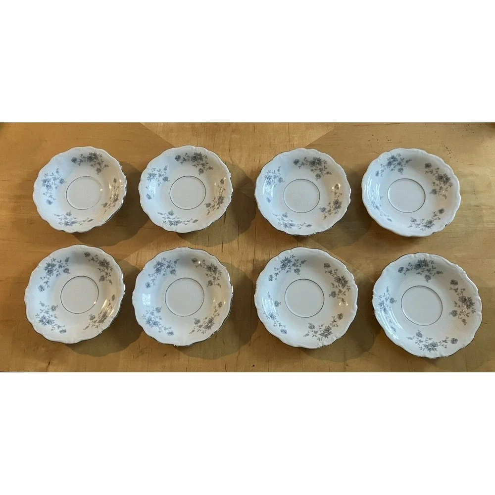 Set of (8) Vintage Johann Haviland Blue Garland 6